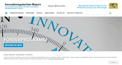 Desktop Screenshot of innovationsgutschein-bayern.de